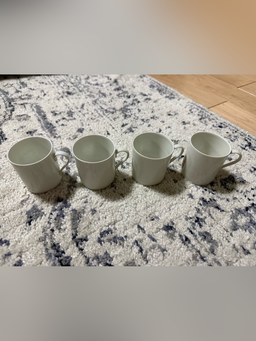 Limoges White Porcelain Cups - Set of 4